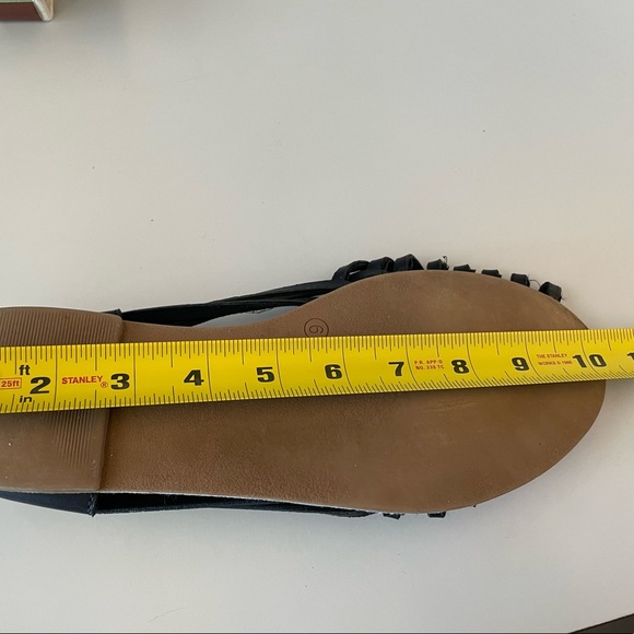 M&S collection braided leather slip on flats (size 9) black - Picture 5 of 5